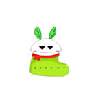 Snow socks rabbit（個別スタンプ：21）
