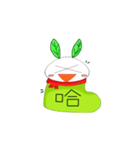 Snow socks rabbit（個別スタンプ：22）