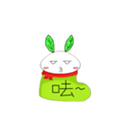 Snow socks rabbit（個別スタンプ：24）