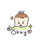 もちもち、ぷっくりほっぺの赤ちゃん（個別スタンプ：22）