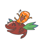 Salmon makes me happy（個別スタンプ：33）