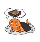 Salmon makes me happy（個別スタンプ：34）