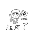 Only white monkey（個別スタンプ：4）