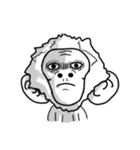 Only white monkey（個別スタンプ：8）