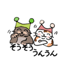 帽子猫参上（個別スタンプ：32）
