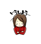 ジャージを着た女の子のスタンプ（個別スタンプ：2）