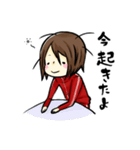 ジャージを着た女の子のスタンプ（個別スタンプ：5）
