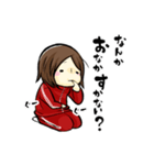 ジャージを着た女の子のスタンプ（個別スタンプ：7）