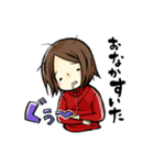 ジャージを着た女の子のスタンプ（個別スタンプ：8）