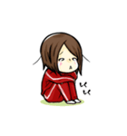ジャージを着た女の子のスタンプ（個別スタンプ：11）