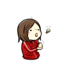ジャージを着た女の子のスタンプ（個別スタンプ：15）