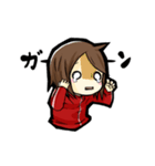 ジャージを着た女の子のスタンプ（個別スタンプ：20）