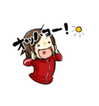 ジャージを着た女の子のスタンプ（個別スタンプ：21）