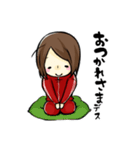 ジャージを着た女の子のスタンプ（個別スタンプ：22）