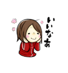 ジャージを着た女の子のスタンプ（個別スタンプ：26）