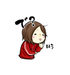 ジャージを着た女の子のスタンプ（個別スタンプ：34）