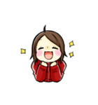 ジャージを着た女の子のスタンプ（個別スタンプ：40）