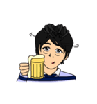 Shades of Blu: Boy in glasses（個別スタンプ：2）