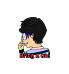 Shades of Blu: Boy in glasses（個別スタンプ：7）