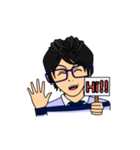 Shades of Blu: Boy in glasses（個別スタンプ：13）
