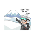 パラン先生 スキーと雪が大好き（個別スタンプ：4）