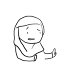 Terrible Stickers - Hijab Girls（個別スタンプ：4）