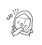 Terrible Stickers - Hijab Girls（個別スタンプ：8）