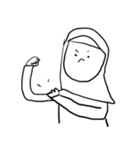 Terrible Stickers - Hijab Girls（個別スタンプ：28）