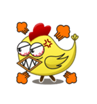 Yellow Crazy Chicken（個別スタンプ：3）