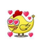 Yellow Crazy Chicken（個別スタンプ：4）