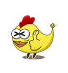 Yellow Crazy Chicken（個別スタンプ：5）