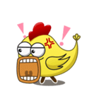 Yellow Crazy Chicken（個別スタンプ：8）