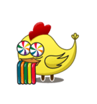 Yellow Crazy Chicken（個別スタンプ：9）