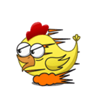 Yellow Crazy Chicken（個別スタンプ：11）