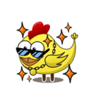 Yellow Crazy Chicken（個別スタンプ：16）