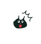 黒ねこちゃんとお花ラクガキスタンプです（個別スタンプ：22）