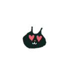 黒ねこちゃんとお花ラクガキスタンプです（個別スタンプ：23）