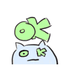 cat stillness face（個別スタンプ：5）
