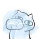 cat stillness face（個別スタンプ：10）