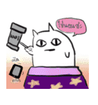 cat stillness face（個別スタンプ：12）