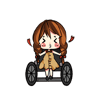 little princess on wheelchair（個別スタンプ：6）