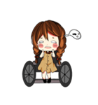 little princess on wheelchair（個別スタンプ：8）