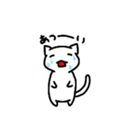 ゆるーく話すの白にゃんこ（個別スタンプ：37）