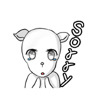 Little Snow Deer ＆ Little Black Sheep（個別スタンプ：6）