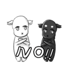Little Snow Deer ＆ Little Black Sheep（個別スタンプ：24）