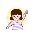 Tough Girl 9-to-5 Daily Routine #K V.1（個別スタンプ：14）