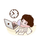 Tough Girl 9-to-5 Daily Routine #K V.1（個別スタンプ：27）