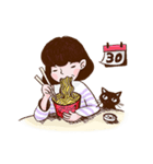 Tough Girl 9-to-5 Daily Routine #K V.1（個別スタンプ：32）