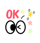 めめきょろの表情スタンプ（個別スタンプ：33）