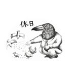 カラスのおじさん（個別スタンプ：21）